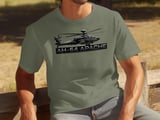 AH-64 Apache Helicopter T-Shirt, Military Aviation Graphic Tee, Army Veteran Pilot Shirt, Attack Chopper Gift for Him, Flight Enthusiast Top thumbnail 7