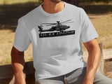 AH-64 Apache Helicopter T-Shirt, Military Aviation Graphic Tee, Army Veteran Pilot Shirt, Attack Chopper Gift for Him, Flight Enthusiast Top thumbnail 2