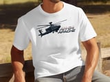 Apache Helicopter T-Shirt, AH-64 Military Aviation Graphic Tee, Attack Chopper Shirt, Pilot Veteran Gift, Retro Flight AvGeek Apparel thumbnail 15