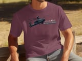 Apache Helicopter T-Shirt, AH-64 Military Aviation Graphic Tee, Attack Chopper Shirt, Pilot Veteran Gift, Retro Flight AvGeek Apparel thumbnail 8