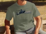 Apache Helicopter T-Shirt, AH-64 Military Aviation Graphic Tee, Attack Chopper Shirt, Pilot Veteran Gift, Retro Flight AvGeek Apparel thumbnail 7