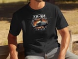 AH-64 Apache Helicopter T-Shirt, Military Aviation Shirt, Attack Chopper Graphic Tee, Army Aviator Pilot Gift, Aircraft Veteran Apparel thumbnail 4