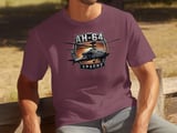 AH-64 Apache Helicopter T-Shirt, Military Aviation Shirt, Attack Chopper Graphic Tee, Army Aviator Pilot Gift, Aircraft Veteran Apparel thumbnail 1