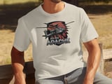 Apache Helicopter T-Shirt, AH-64 Aviation Tee, Military Aircraft Shirt, Army Aviator Graphic Tee, Flight Pilot Veteran Gift for Him thumbnail 13