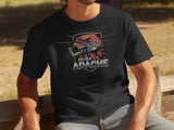 Apache Helicopter T-Shirt, AH-64 Aviation Tee, Military Aircraft Shirt, Army Aviator Graphic Tee, Flight Pilot Veteran Gift for Him thumbnail 9