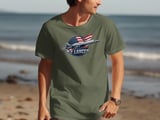 B-1 Lancer Bomber T-Shirt, Military Aviation Shirt, American Flag Jet Graphic Tee, Supersonic Aircraft Air Force Veteran Gift for Him thumbnail 3