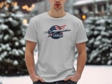 B-1 Lancer Bomber T-Shirt, Military Aviation Shirt, American Flag Jet Graphic Tee, Supersonic Aircraft Air Force Veteran Gift for Him thumbnail 8