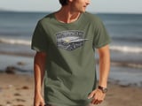 B-1 Lancer T-Shirt, Military Jet Shirt, Bomber Aircraft Graphic Tee, Aviation Pilot Gift, Air Force Veteran Top, Rugged Shield Bomber Tee thumbnail 3