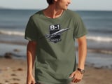 B-1 Lancer T-Shirt Military Bomber Jet Aviation Graphic Shirt, Retro Supersonic Aircraft Flight Tee, Air Veteran Pilot Gift for Him thumbnail 4