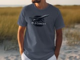 B-1 Lancer T-Shirt, Military Aviation Bomber Graphic Tee, Air Force Veteran Pilot Gift, Supersonic Airplane Airshow Flight Shirt for Him thumbnail 6