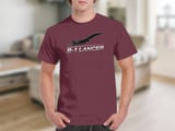 B-1 Lancer T-Shirt, Military Aviation Bomber Jet Graphic Tee, Supersonic Aircraft Shirt, Pilot Gift for Him, Veteran Air Force Fan Top thumbnail 2