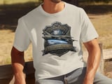 B-52 Stratofortress T-Shirt, US Air Force Military Aviation Shirt, Veteran Gift Tee, Patriotic Bomber Graphic T-Shirt, Pilot Shield Top thumbnail 2