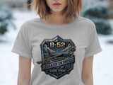 B-52 Stratofortress Shirt, Military Aviation T-Shirt, Vintage Air Force Graphic Tee, Strategic Bomber Plane Veteran Gift, Global Strike Top thumbnail 4