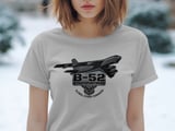 B-52 Stratofortress T-Shirt, Military Bomber Airplane Shirt, Air Force Pilot Graphic Tee, Veteran Gift for Him Aviation Top thumbnail 7