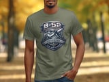 B-52 Stratofortress Shirt Air Force Bomber Graphic Tee Military Aviation Crest Gift for Veteran Pilot Vintage Bomber Airplane Top thumbnail 5