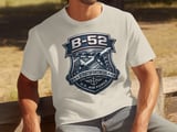 B-52 Stratofortress Shirt Air Force Bomber Graphic Tee Military Aviation Crest Gift for Veteran Pilot Vintage Bomber Airplane Top thumbnail 7