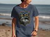 B-52 Stratofortress T-Shirt, Military Bomber Airplane Graphic Tee, Veteran Aviation Crest Shirt, Tactical Air Force Pilot Gift for Him thumbnail 8