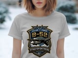 B-52 Stratofortress T-Shirt, Military Bomber Airplane Graphic Tee, Veteran Aviation Crest Shirt, Tactical Air Force Pilot Gift for Him thumbnail 7