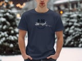 B-52 Stratofortress T-Shirt, Aviation Lover Graphic Tee, Military Bomber Airplane Shirt, Veteran Air Force Gift, Pilot Flying Top thumbnail 9