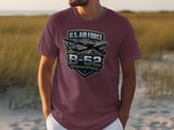 B-52 Stratofortress T-Shirt, US Air Force Bomber Graphic Tee, Military Aviation Crest Shirt, Veteran Gift for Him, Patriotic Pilot Apparel thumbnail 8