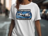 C-2 Greyhound Shirt Military Aviation Tee Carrier Onboard Delivery Pilot T-Shirt Navy Veteran Gift Airplane Enthusiast Flight Graphic Top thumbnail 4