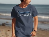 C-5 Galaxy T-Shirt Aviation Pilot Shirt, Air Force Cargo Plane Graphic Tee, Military Aircraft Enthusiast Top, AvGeek Veteran Gift for Men thumbnail 7