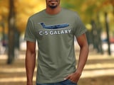 C-5 Galaxy T-Shirt Aviation Pilot Shirt, Air Force Cargo Plane Graphic Tee, Military Aircraft Enthusiast Top, AvGeek Veteran Gift for Men thumbnail 3