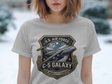 C-5 Galaxy T-Shirt, Air Force Military Aircraft Tee, Retro Aviation Patch Shirt, Cargo Plane Graphic Top, US Veteran Gift for Him thumbnail 6