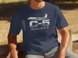 C-5 Galaxy T-Shirt, Military Aircraft Graphic Tee, Aviation Enthusiast Shirt, Air Force Plane Crew Top, Pilot Airplane Gift for Him thumbnail 5