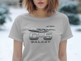 C-5 Galaxy T-Shirt, Military Aircraft Graphic Tee, Aviation Enthusiast Shirt, Air Force Plane Crew Top, Pilot Airplane Gift for Him thumbnail 3