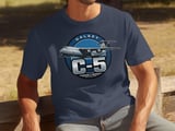 C-5 Galaxy T-Shirt, Military Airplane Graphic Tee, Cargo Plane Aviator Shirt, Air Force Veteran Gift, Vintage Aviation Crew Apparel thumbnail 4