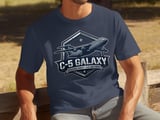 C-5 Galaxy T-Shirt Military Aviation Tee, Strategic Airlift Plane Graphic Shirt, Air Force Veteran Gift, Heavy Cargo Aircraft Pilot Crew Top thumbnail 8