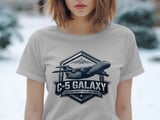 C-5 Galaxy T-Shirt Military Aviation Tee, Strategic Airlift Plane Graphic Shirt, Air Force Veteran Gift, Heavy Cargo Aircraft Pilot Crew Top thumbnail 2