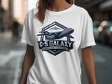 C-5 Galaxy T-Shirt Military Aviation Tee, Strategic Airlift Plane Graphic Shirt, Air Force Veteran Gift, Heavy Cargo Aircraft Pilot Crew Top thumbnail 4