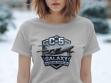C-5 Galaxy T-Shirt, US Military Cargo Airplane Tee, Air Force Pilot Veteran Shirt, Aviation Enthusiast Gift, Heavy Airlift Graphic Top thumbnail 1