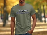 C-5 Galaxy T-Shirt, Military Airplane Shirt, Aviation Veteran Gift, Pilot Cargo Plane Tee, Air Force Aircraft Graphic Top, Gift for Him thumbnail 8