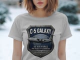 C-5 Galaxy T-Shirt, US Air Force Cargo Plane Shirt, Military Aviation Gift, Strategic Airlift Pilot Graphic Tee, Air Mobility Command Top thumbnail 3