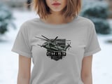 CH-53 Helicopter T-Shirt, Military Aviation Shirt, King Stallion Heavy Lift Pilot Graphic Tee, Veteran Aviation Gift for Him thumbnail 3
