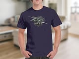 CH-53 Helicopter T-Shirt, Military Aviation Shirt, King Stallion Heavy Lift Pilot Graphic Tee, Veteran Aviation Gift for Him thumbnail 4