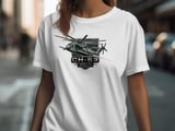 CH-53 Helicopter T-Shirt, Military Aviation Shirt, King Stallion Heavy Lift Pilot Graphic Tee, Veteran Aviation Gift for Him thumbnail 9