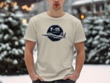 F-15 Eagle Fighter Jet T-Shirt, Military Aviation Graphic Tee, Air Force Pilot Apparel, Aviator Aeroplane Graphic Shirt, Gift for Him thumbnail 5