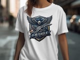 F-15 Eagle Fighter Jet T-Shirt, Military Aviation Graphic Tee, Tactical Warplane Shirt, Air Force Veteran Gift, Jet Pilot Apparel thumbnail 8