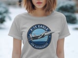 F-15 Eagle Fighter Jet T-Shirt, Military Aviation Shirt, Air Superiority Pilot Graphic Tee, Air Force Veteran Gift, Airplane AvGeek Top thumbnail 2