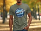 F-15 Eagle Fighter Jet T-Shirt, Military Aviation Shirt, Air Superiority Pilot Graphic Tee, Air Force Veteran Gift, Airplane AvGeek Top thumbnail 6
