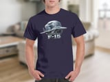 F-15 Eagle Fighter Jet T-Shirt, Military Aviation Graphic Tee, Air Force Pilot Veteran Shirt, Patriotic Jet Aircraft Gift for Men thumbnail 2