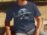 F-15 Eagle Fighter Jet T-Shirt, Military Aviation Graphic Tee, Air Force Pilot Veteran Shirt, Patriotic Jet Aircraft Gift for Men thumbnail 3