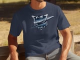 F-15 Eagle Fighter Jet T-Shirt, Aviation Graphic Tee, Military Airplane Shirt, Pilot Gift for Him, Aerospace Veteran Top thumbnail 6