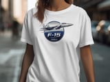 F15 Eagle Fighter Jet T-Shirt, Military Aviation Pilot Graphic Tee, Air Force Veteran Airshow Shirt, Retro Aeroplane Jet Plane Gift for Him thumbnail 7