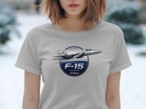 F15 Eagle Fighter Jet T-Shirt, Military Aviation Pilot Graphic Tee, Air Force Veteran Airshow Shirt, Retro Aeroplane Jet Plane Gift for Him thumbnail 9