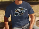 EF-18 Growler Shirt Fighter Jet T-Shirt Military Aviation Graphic Tee Navy Pilot Gift Electronic Attack Eagle Aircraft Apparel Men thumbnail 5